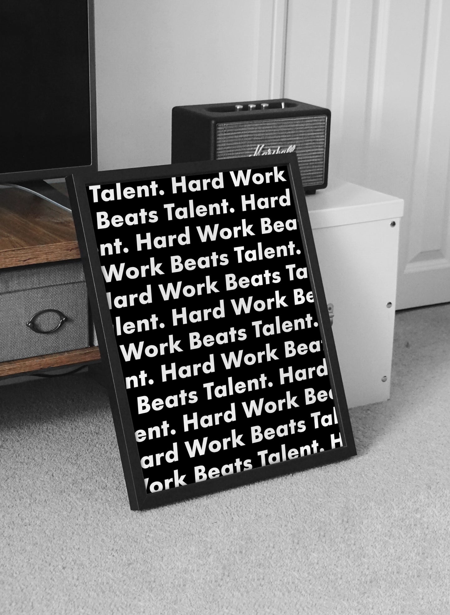 Hard Work Beats Talent Black