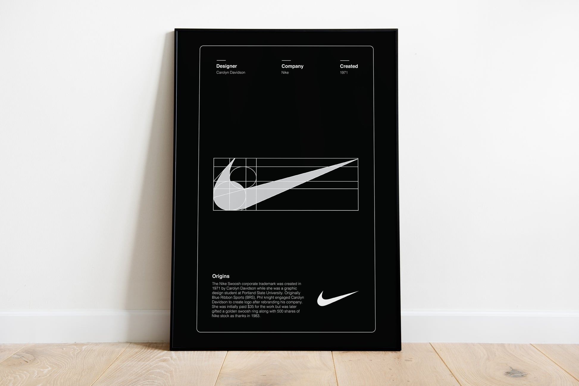 Nike Logo Origins – Wall Drip