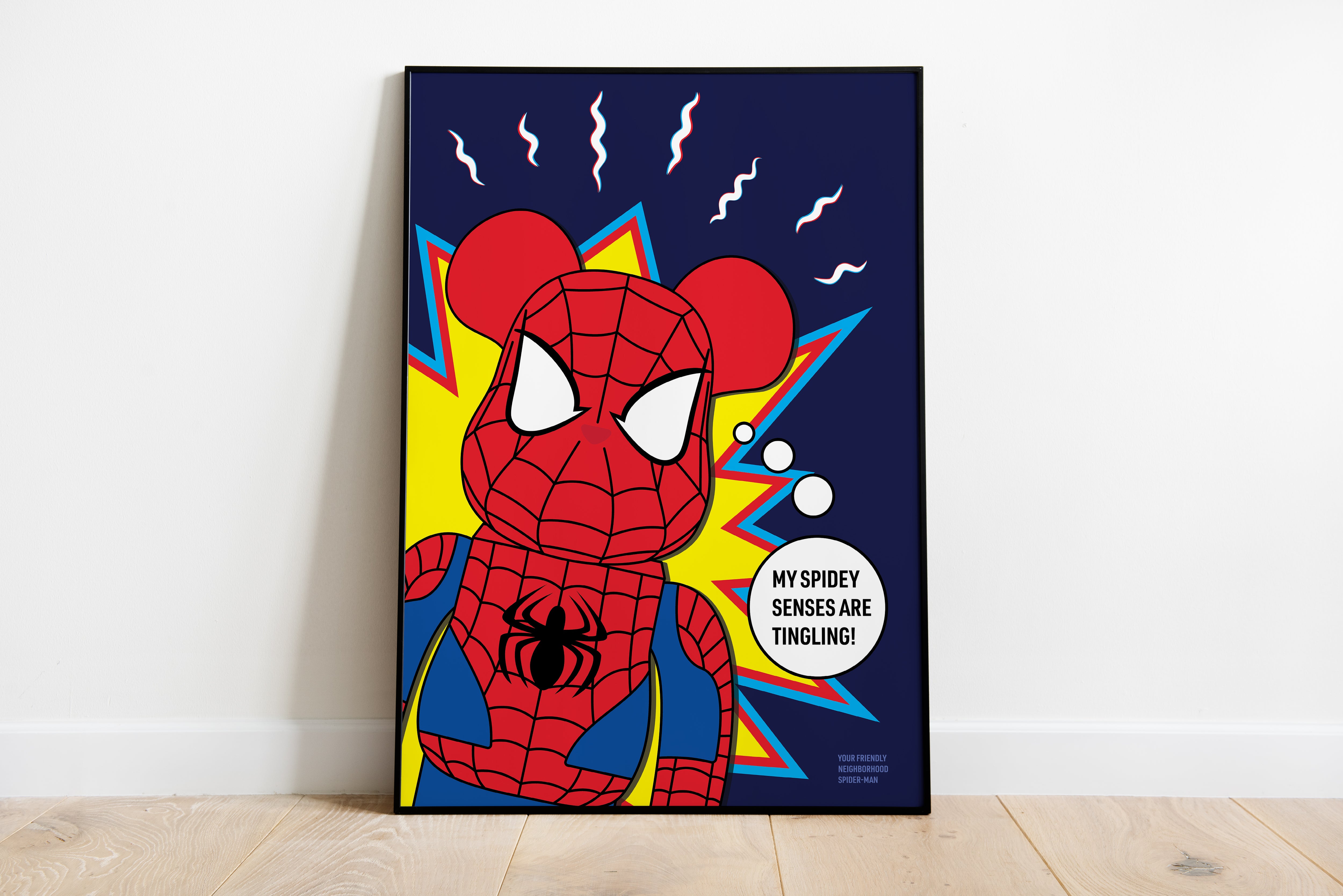 Bearbrick Spider Man – Wall Drip